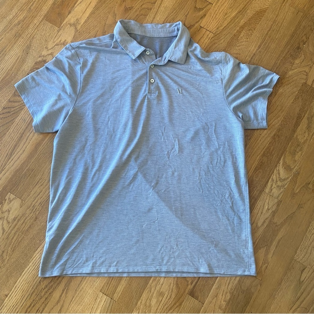 Mens grey Vuori polo size large - Picture 4 of 6